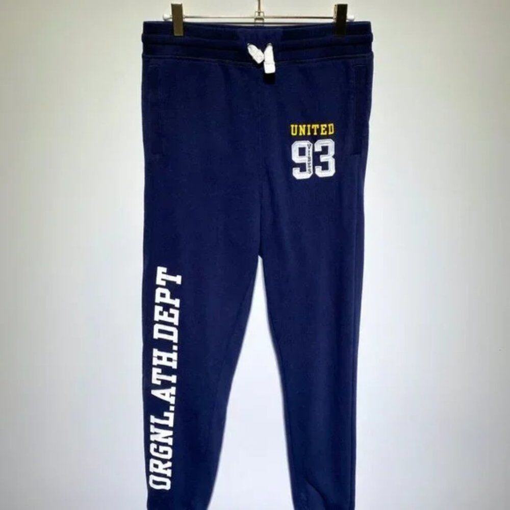 H&M Boys Navy‎ United 93 Vibes Track Pants Size 14Y